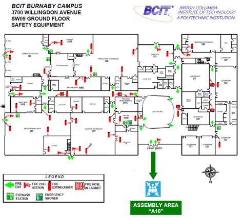 bcit sw9|SW09 Equipment Map .